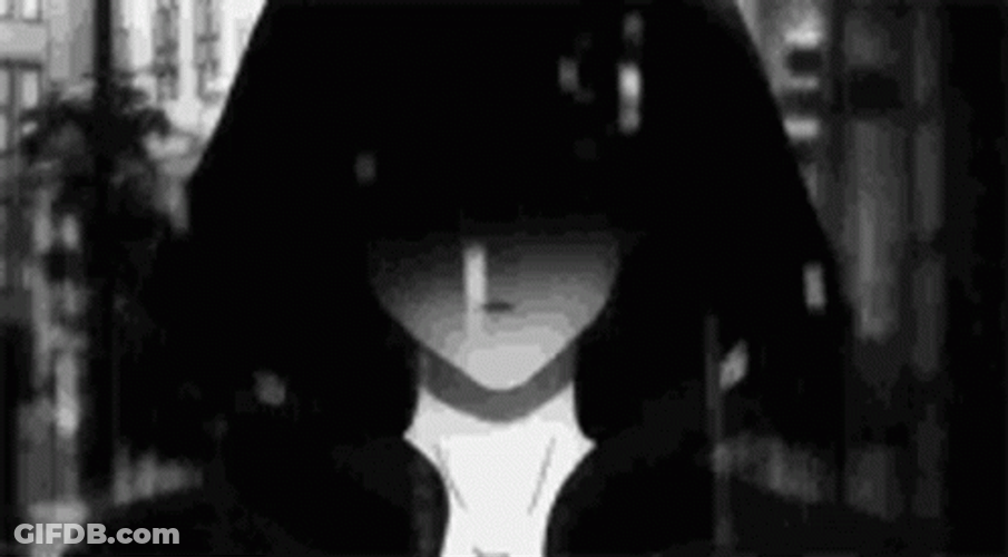 Dark Sad Emo Rain Anime GIF