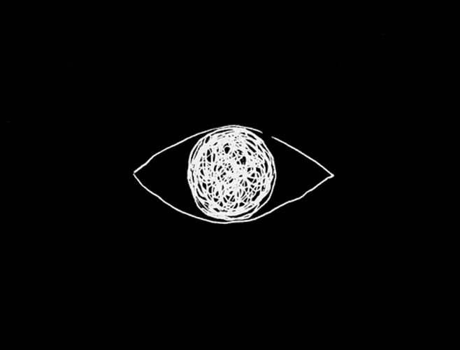Dark Sad Eye Crying 2D Animation GIF