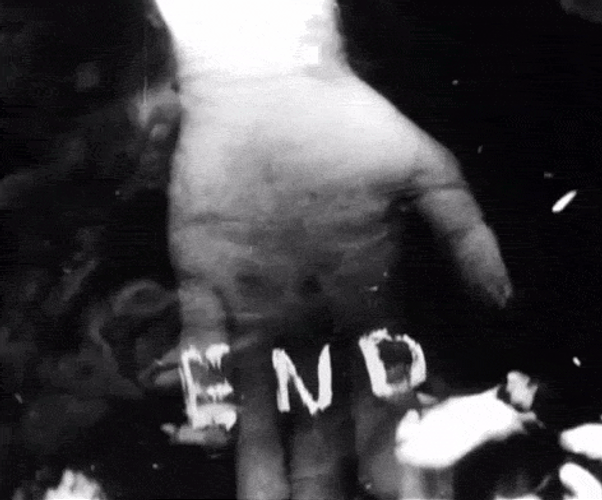 Dark Sad Hand Water End GIF