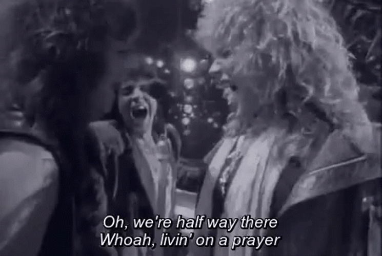 Dark Sad Livin' On A Prayer GIF