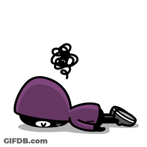 Dark Sad No Motivation Cartoon GIF