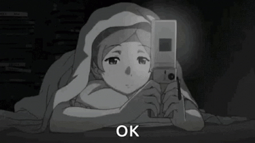 Dark Sad OK Anime Phone GIF