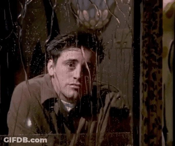 Dark Sad Rain Joey Friends GIF