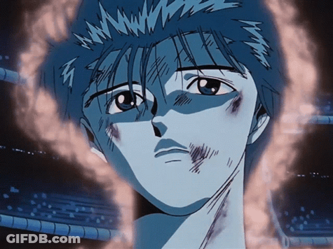 Dark Sad Yusuke Urameshi GIF