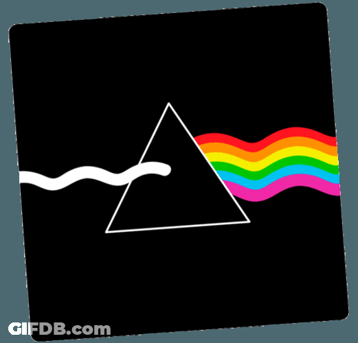 Dark Side Of The Moon Rainbow GIF