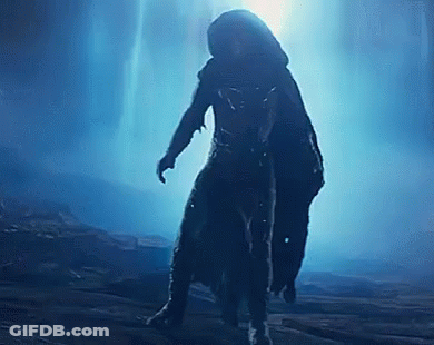 Dark Silhouette Hooded Person GIF