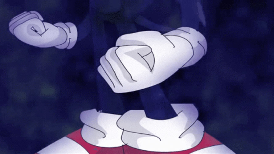 Dark Sonic Fist Clench GIF