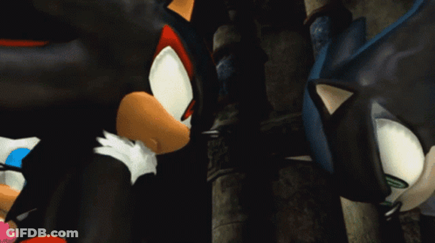 Dark Sonic Owes Shadow GIF