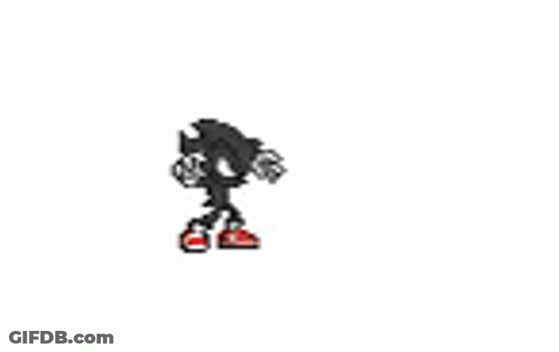 Dark Sonic Power Up GIF