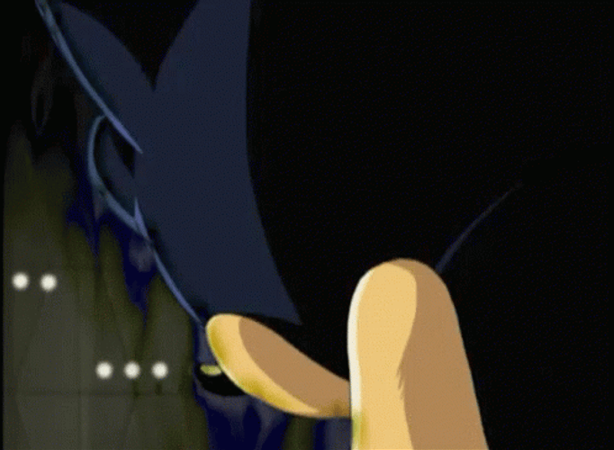 Dark Sonic Teleporting GIF