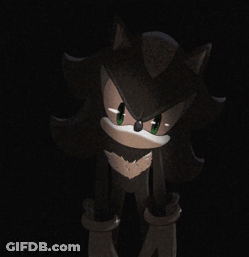 Dark Sonic Turns Into Mephiles GIF