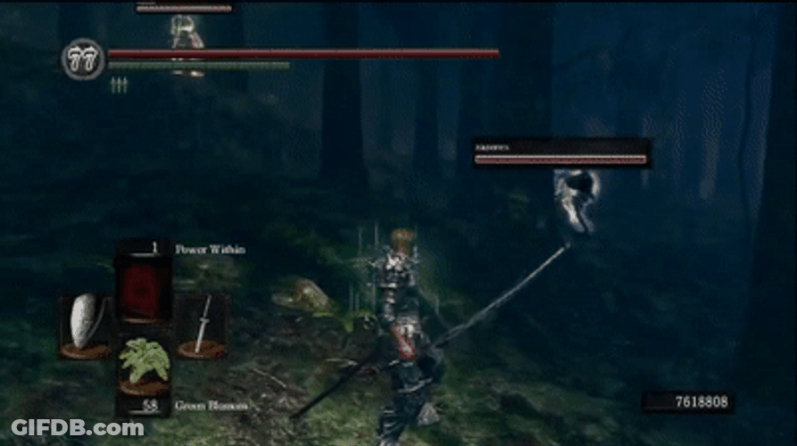 Dark Souls Enemy Glitching Out GIF