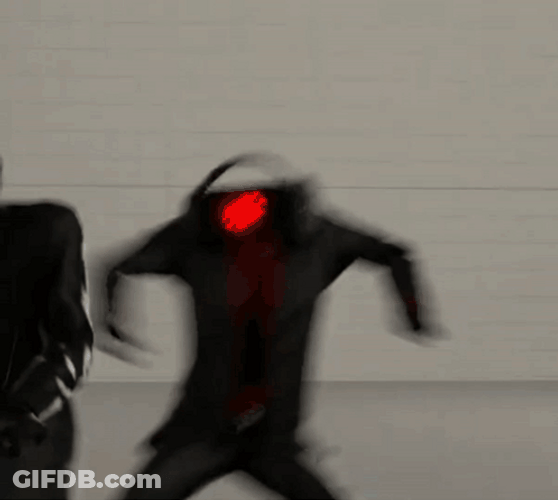 Dark Speaker Man Punch Speakerman GIF