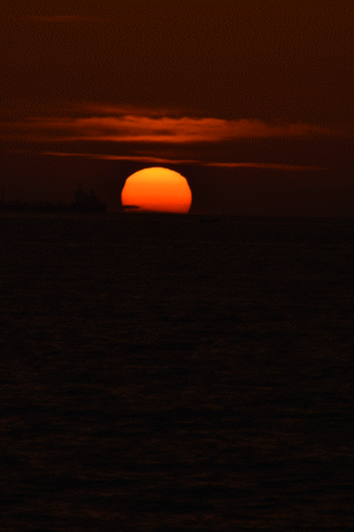 Dark Sunset Beach GIF