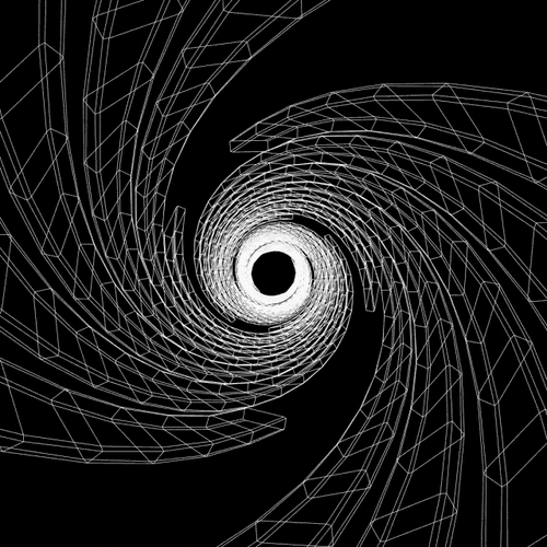 Dark Trippy Tunnel GIF