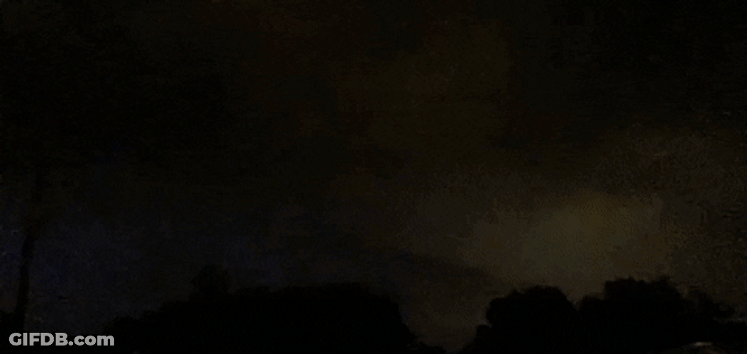 Darkness And Lightning During Thunderstorm GIF