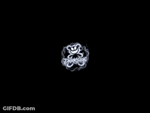 Darkside Logo With Skull And Crossbones GIF