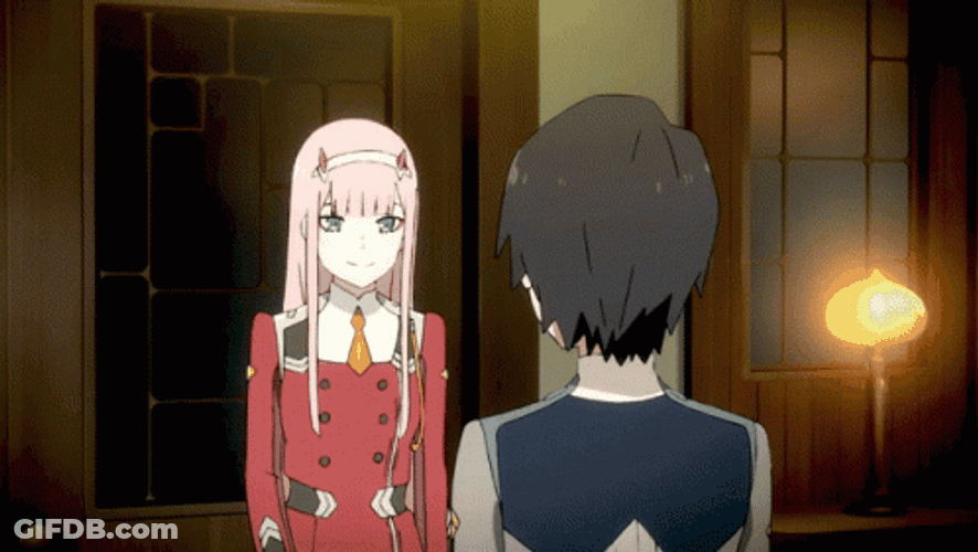 Darling In The Franxx Zero Two Hug Anime GIF
