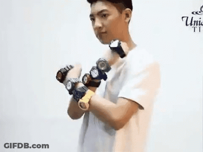 Darren Espanto Multiple Watch GIF