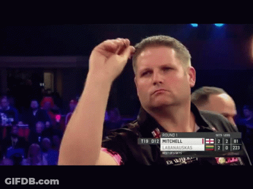 Dart Board Saying T2 GIF