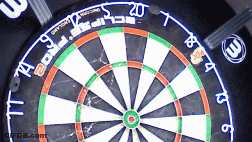 Dart Board Saying Unicorn England GIF