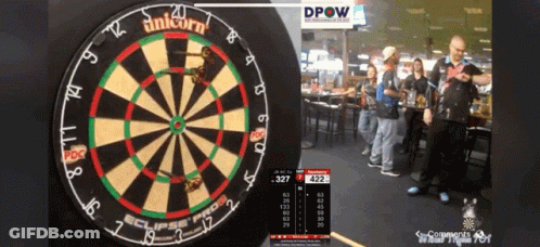 Dart Board Saying Unicorn GIF