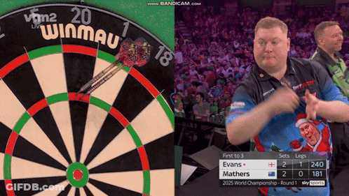 Dart Board Saying Winmau GIF