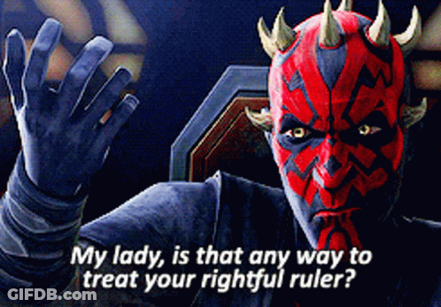 Darth Maul Asking About Rightful Ruler GIF