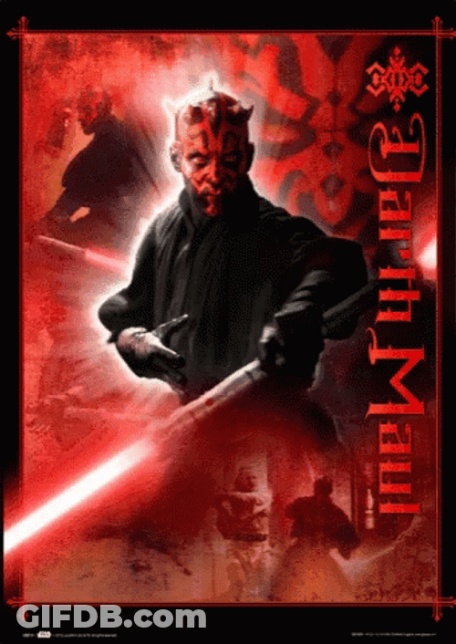 Darth Maul Cool Poster GIF