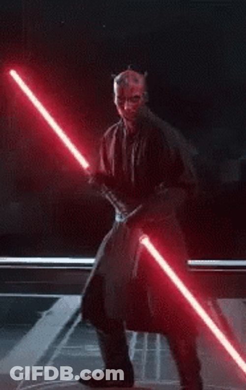 Darth Maul Getting Ready For Duel GIF