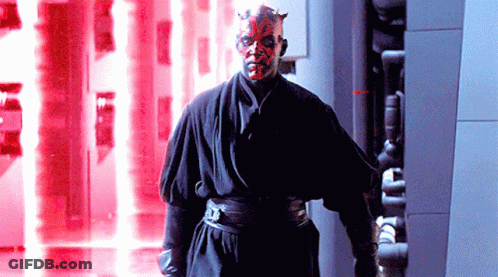 Darth Maul Holding Gun GIF