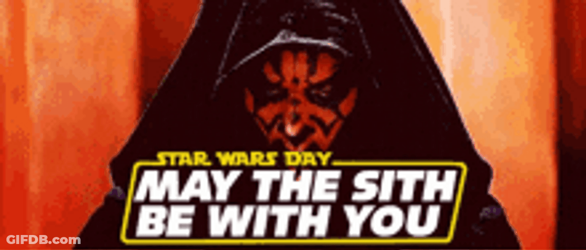 Darth Maul May The 4Th Be With You GIF