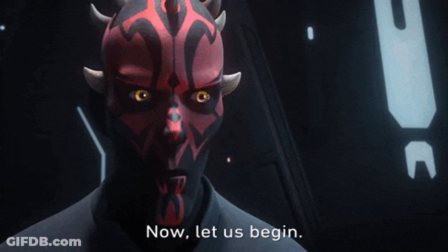 Darth Maul So It Begins GIF