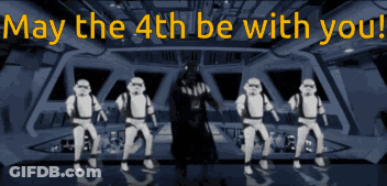 Darth Vader And Stormtroopers Dancing May The 4Th GIF