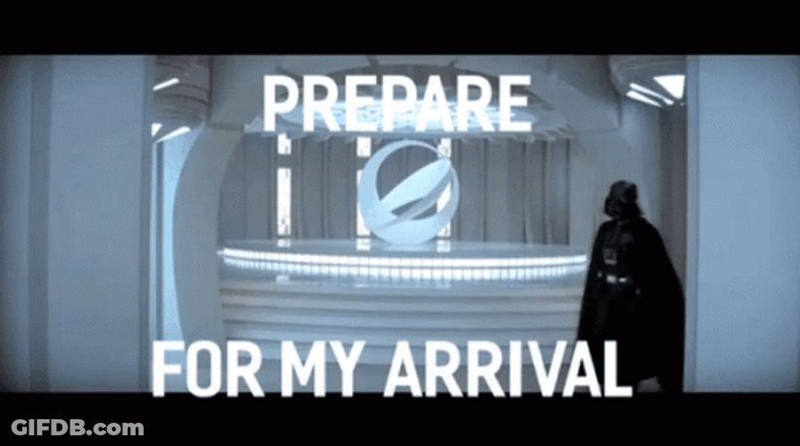Darth Vader Arrival GIF