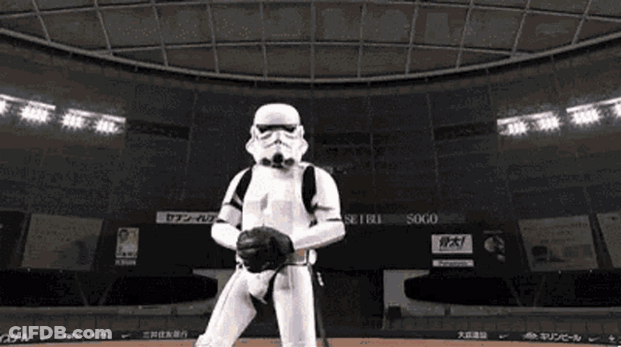 Darth Vader Baseball Game GIF