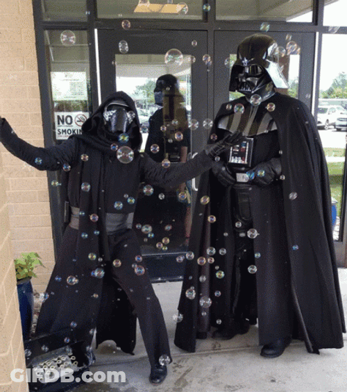 Darth Vader Bubbles GIF