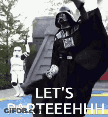 Darth Vader Dancing Let's Party GIF