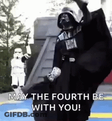 Darth Vader Dancing May The Fourth GIF