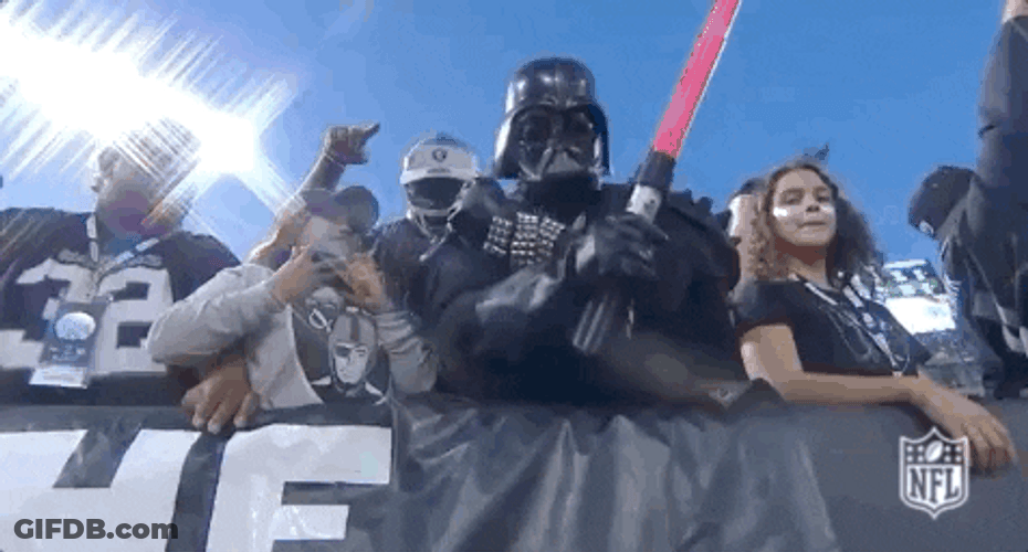 Darth Vader Dark Side With The Crowd GIF