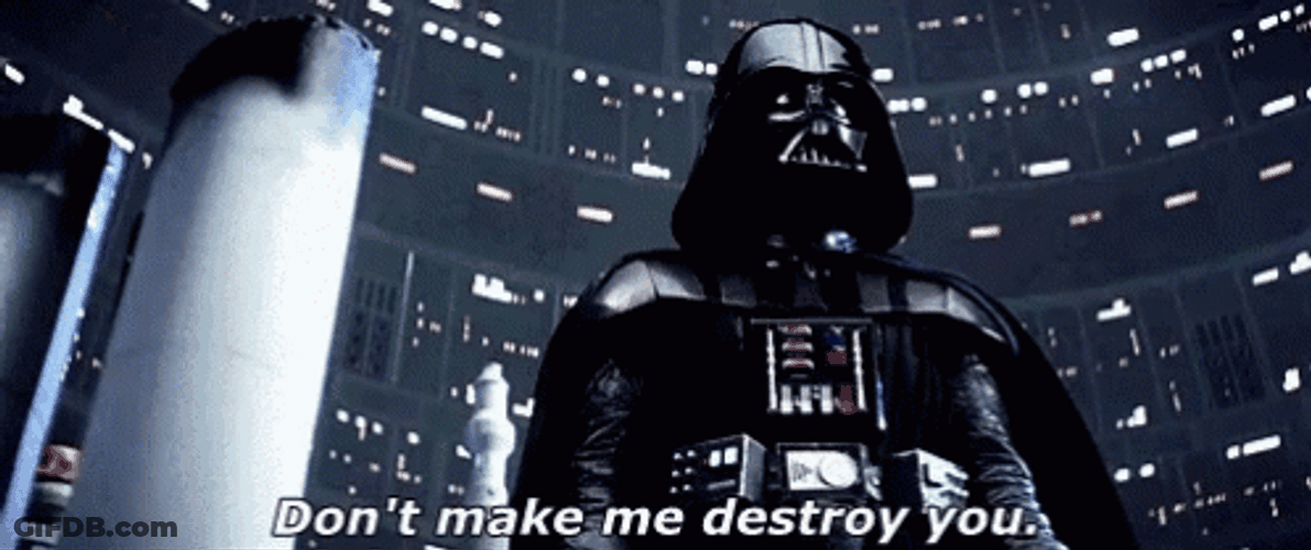 Darth Vader Destroy You GIF