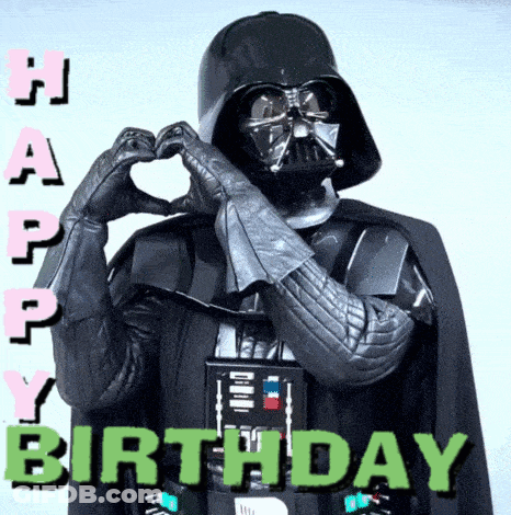 Darth Vader Making Heart Shape With Hands GIF