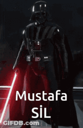 Darth Vader Holding Red Lightsaber Mustafa Sil GIF