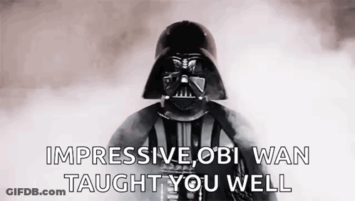 Darth Vader Holding Sword GIF