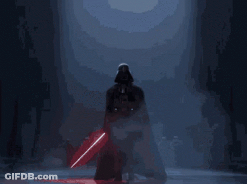 Darth Vader In Dark Background GIF
