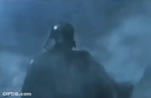 Darth Vader In Helmet And Armor GIF