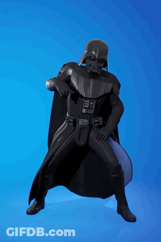 Darth Vader Is Wearing A Cape And A Helmet GIF