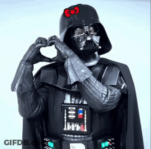 Darth Vader Is Wearing A Hello Kitty Hat GIF
