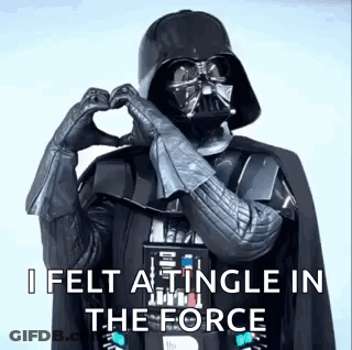Darth Vader Making Heart Shape GIF