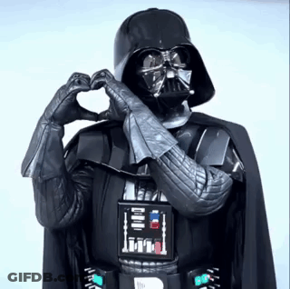 Darth Vader Making Heart Shape GIF